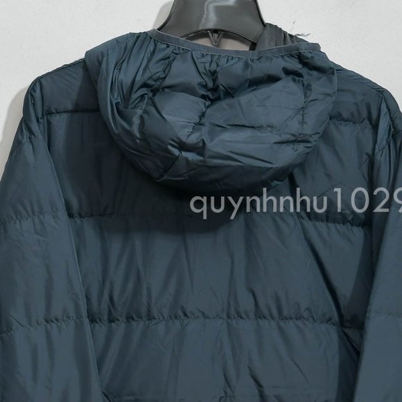 Eddie Bauer Men’s Hooded Down Jacket IN  grey - Picture 6 of 7